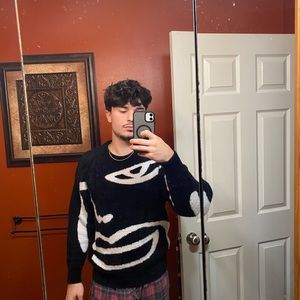 RealTakai Men’s Fuzzy Sweater